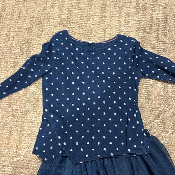 Navy and white star splendid top and tulle skirt - Picture 2 of 3